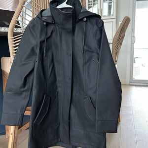 UGG Black raincoat with detachable hood
